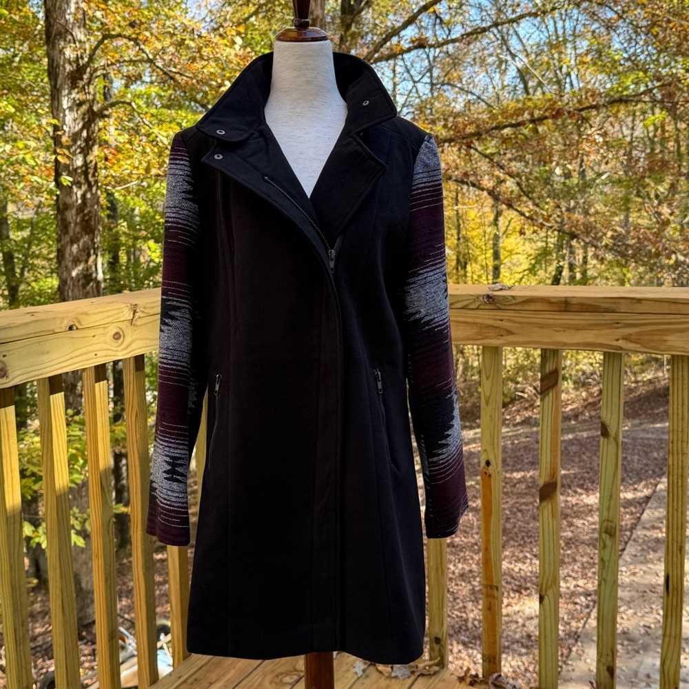 Paper Crane Coat Black Southwest Large